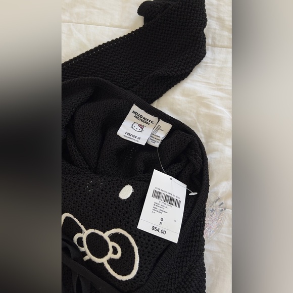 Limited Edition Santio Hello Kitty black knit bikini cover up or summer dress. - Picture 7 of 7